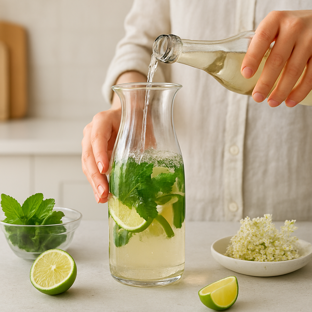 Cocktail Hugo à la fleur de sureau et au citron vert : recette rapide et élégante — illustration 1