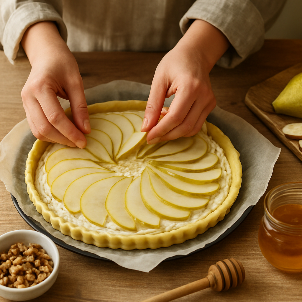 Tarte fine aux poires, noix et miel de châtaignier : le dessert généreux de saison — illustration 1