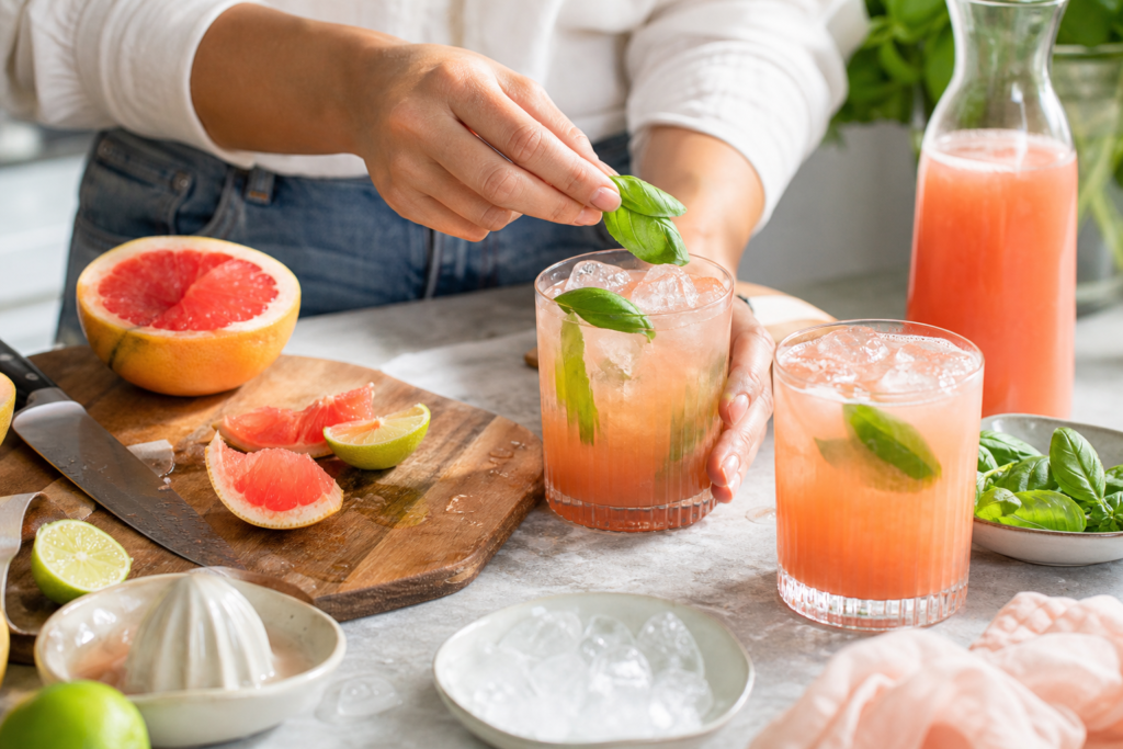 Virgin Paloma au pamplemousse rose et basilic — illustration 1