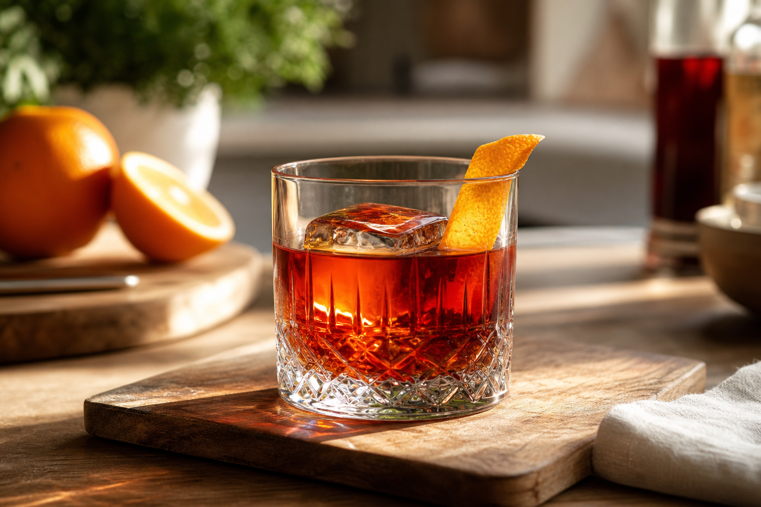 Boulevardier facile : le cocktail classique au bourbon, vermouth rouge et Campari