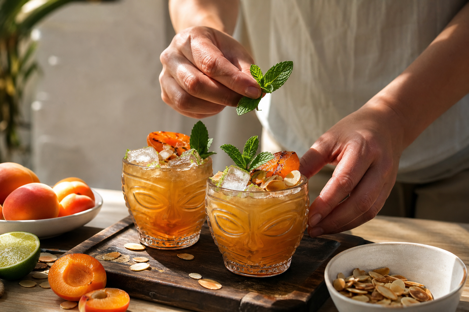 Mai Tai aux abricots rôtis et amande toastée : le cocktail tiki maison facile