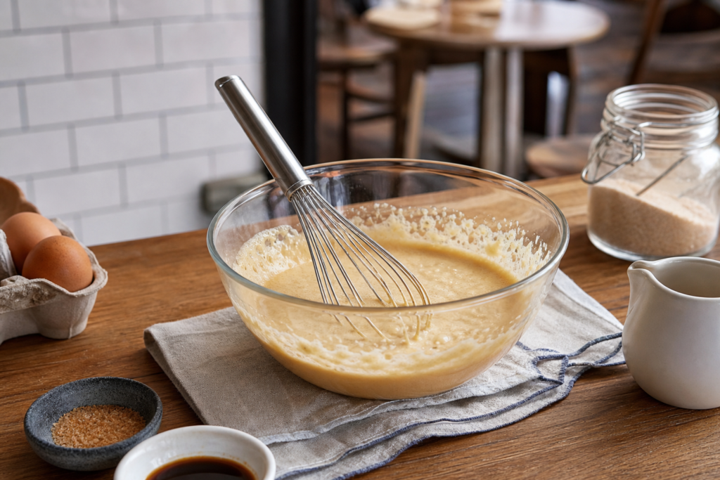 Pommes poêlées au pain d’épices et sabayon au café, dessert économique et gourmand — illustration 1