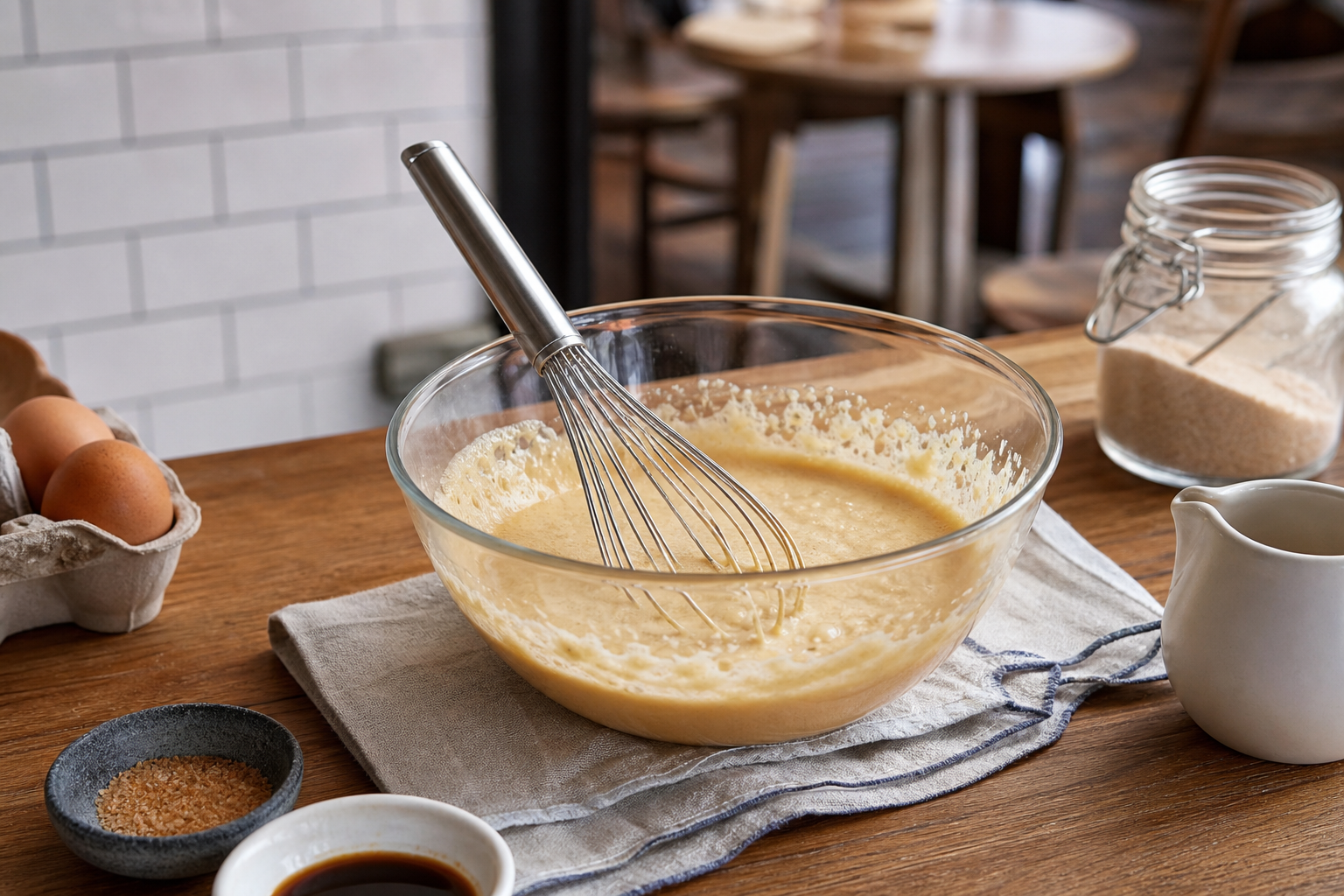 Pommes poêlées au pain d’épices et sabayon au café, dessert économique et gourmand — illustration 1
