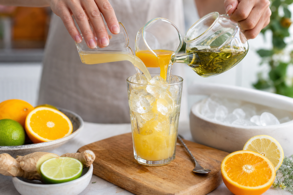 Virgin Moscow Mule aux agrumes et au thé vert, le mocktail économique et pétillant — illustration 1